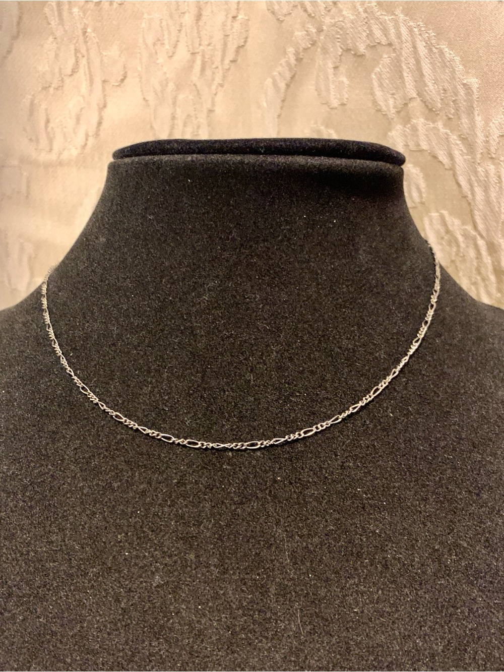Sterling Silver Figaro Chain Necklace - Women's Silver Chain